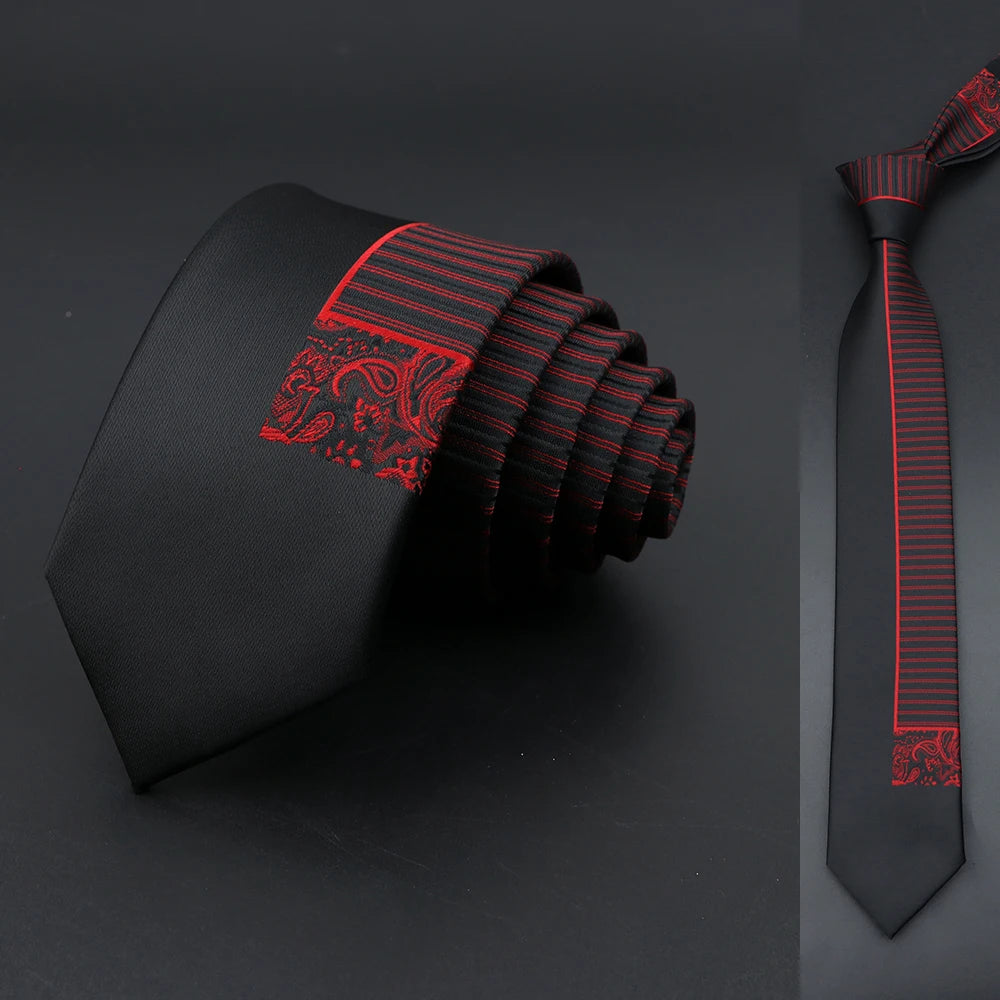 Midnight Bloom Tie - Demi Crimson