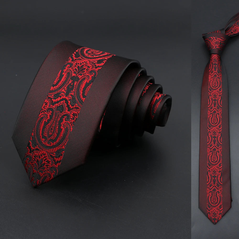 Midnight Bloom Tie - Red Vessel